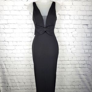 NWT Windsor Size XS Black Formal Dress With Bow